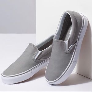 Grey Slip Ons